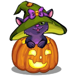 cat_with_pumpkin_cartoon_halloween_clipart